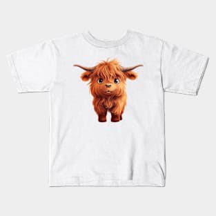 Baby Highland Cow Kids T-Shirt